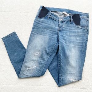 Liz Lange Maternity for Target | Medium Wash Distressed Maternity Jeggings